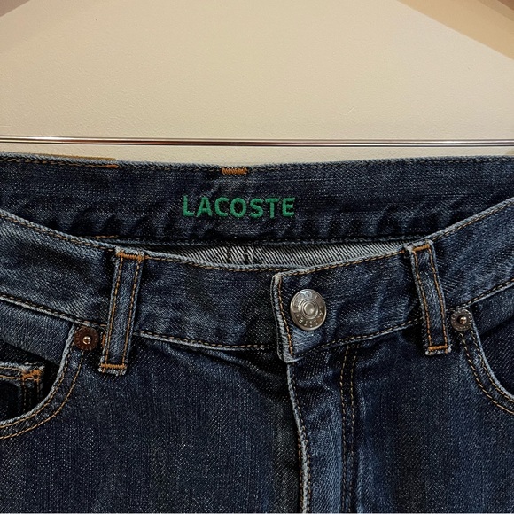 Lacoste straight cut denim jeans pants. design in France - Picture 2 of 8